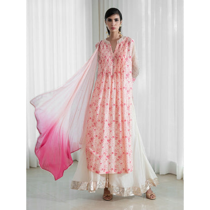 Mandira Wirk Pink Kurta (Set of 3)