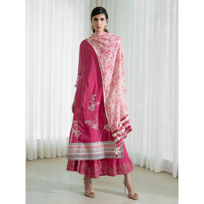 Mandira Wirk Pink Kurta (Set of 3)