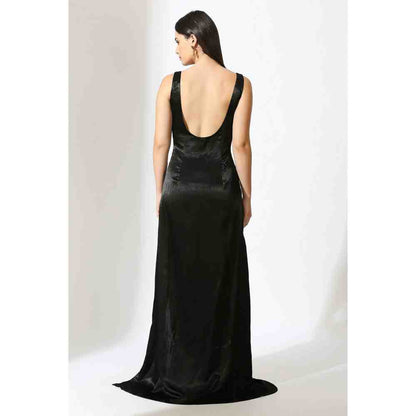 Masumi Mewawalla Black Embellished Gown