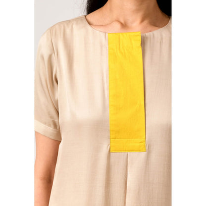 NEORA BY NEHAL CHOPRA Yellow Ecru Co Ord (Set of 2)