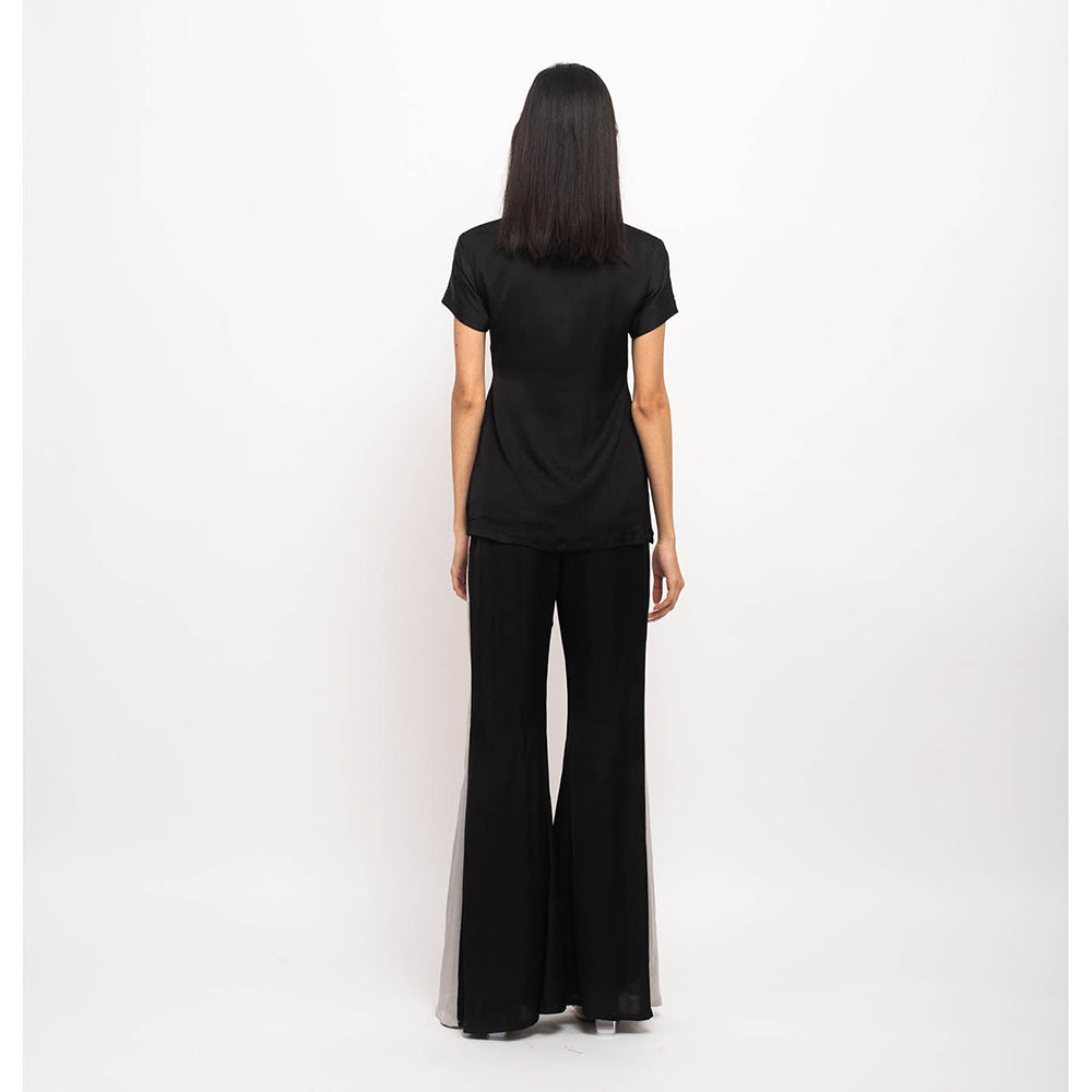 NEORA BY NEHAL CHOPRA Black & Grey Co Ord (Set of 2)