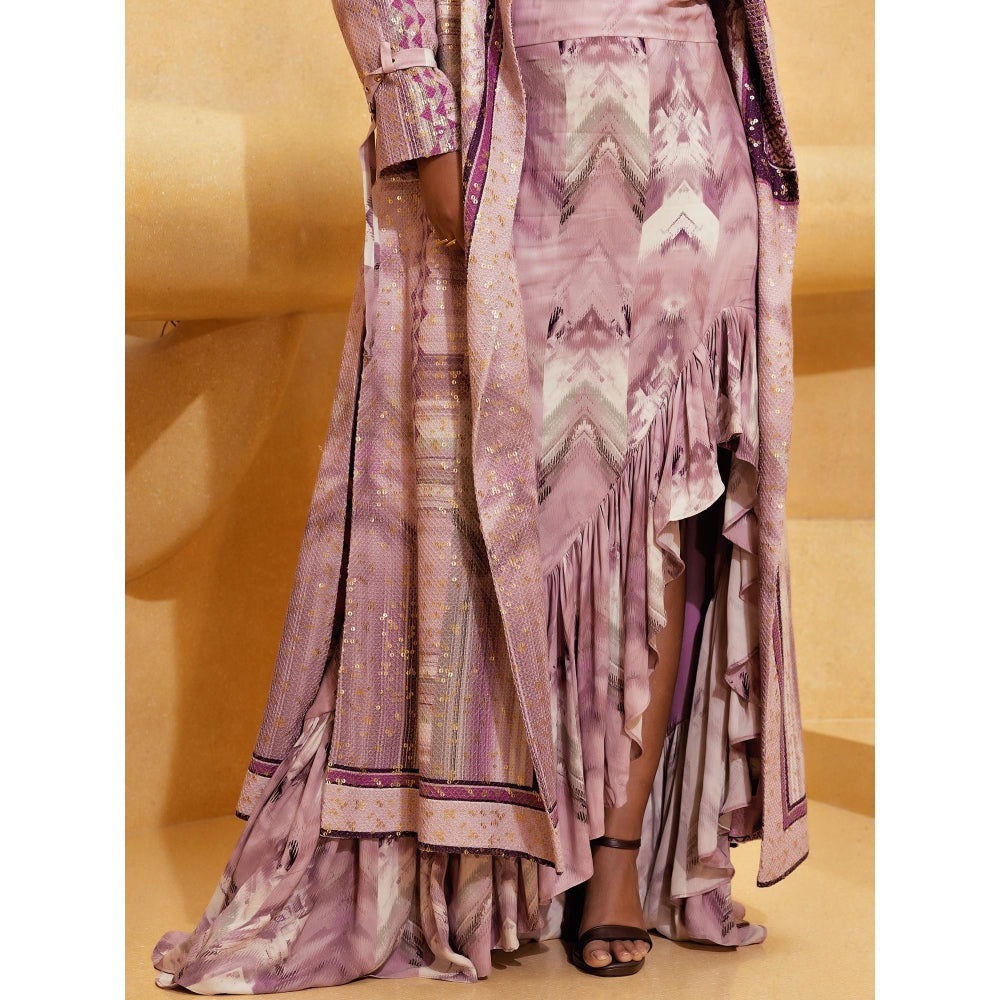 Nikita Mhaisalkar Lilac Floss Print Dress
