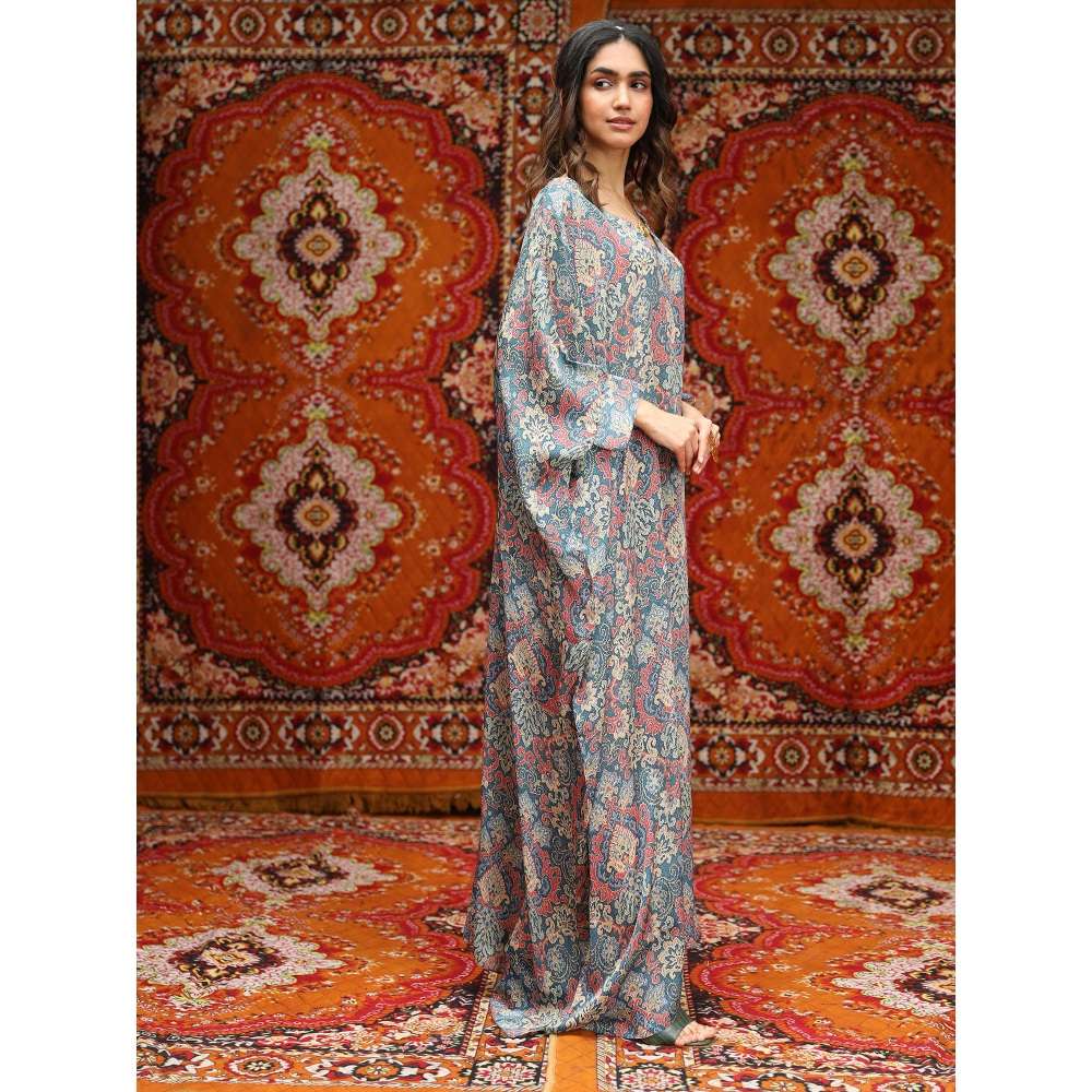 NORN Blue Atlal Beach Maxi Dress