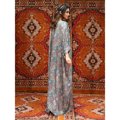 NORN Blue Atlal Beach Maxi Dress