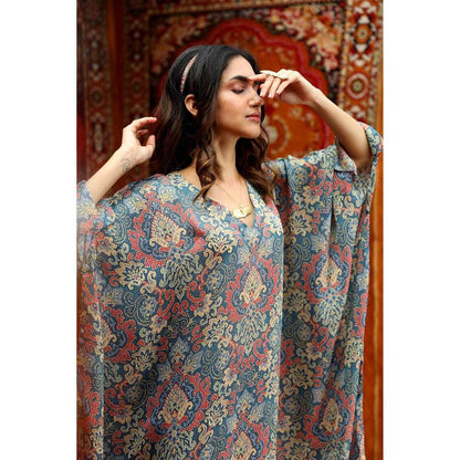 NORN Blue Atlal Beach Maxi Dress