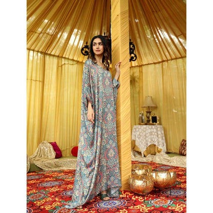 NORN Blue Atlal Beach Maxi Dress