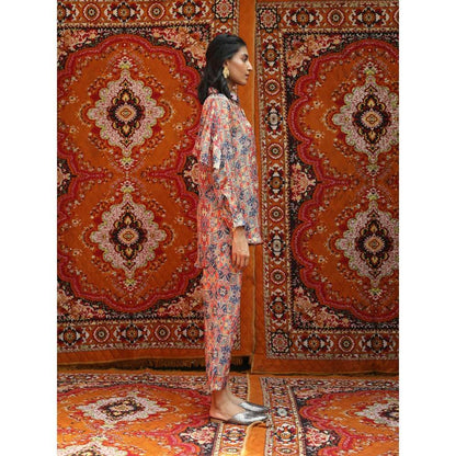 NORN Multi-Color Taza Curtain Shirt