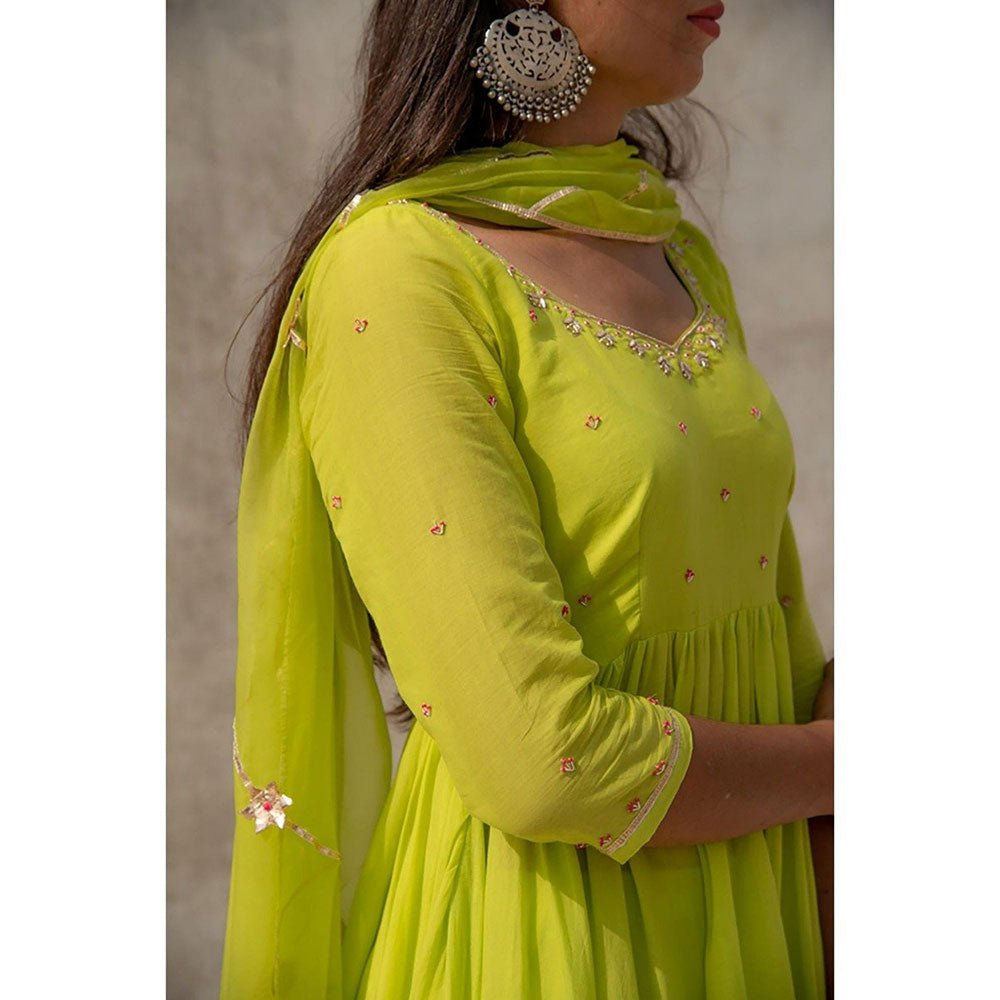 Baise Gaba Green Divija Dupatta Baise Gaba Green Divija Dupatta