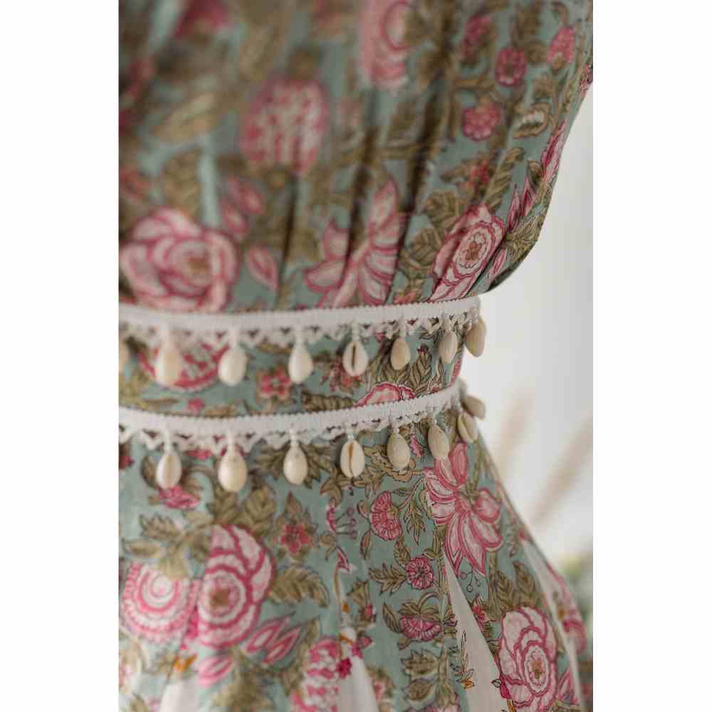 Old Marigold Diaz Corset Grey Dress
