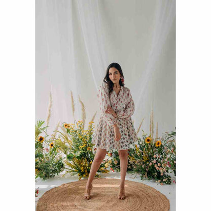 Old Marigold Pearl Corset Dress