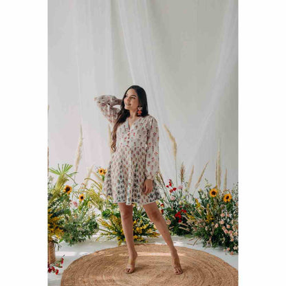 Old Marigold Pearl Corset Dress