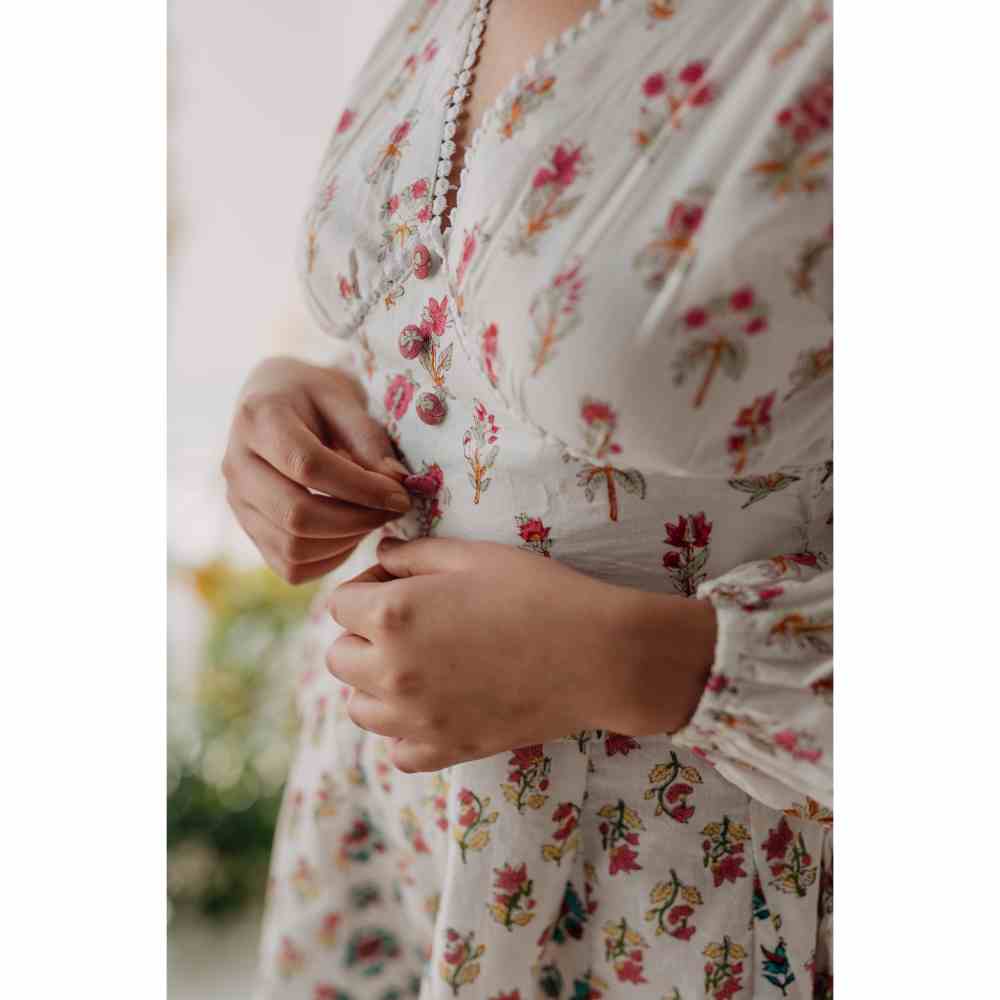 Old Marigold Pearl Corset Dress
