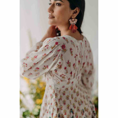Old Marigold Pearl Corset Dress