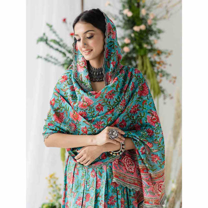 Old Marigold Dahlia Lehenga Set (Set of 3)