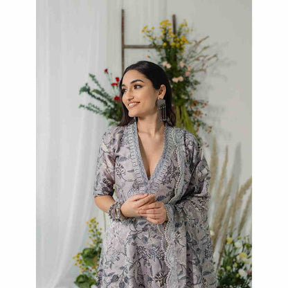 Old Marigold Daisy Anarkali (Set of 3)