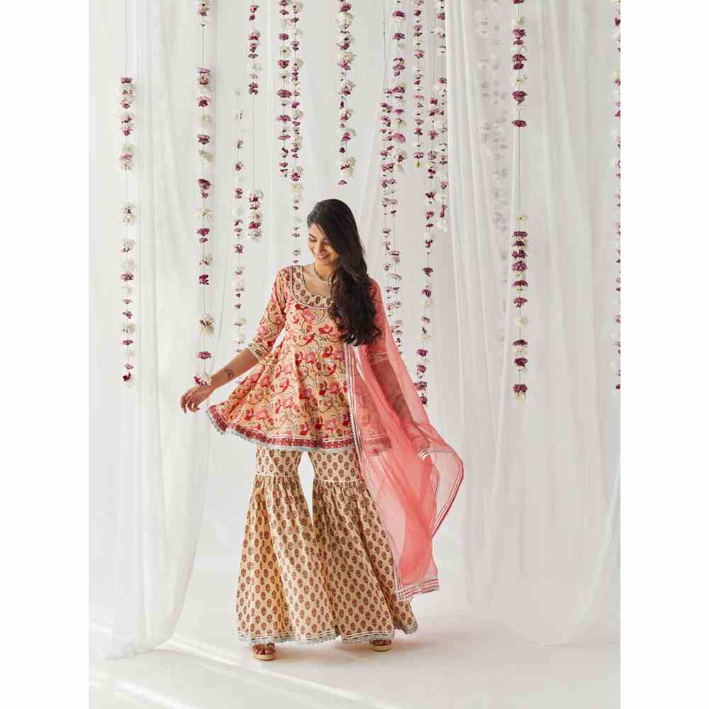Old Marigold Raahat Gharara (Set of 3)
