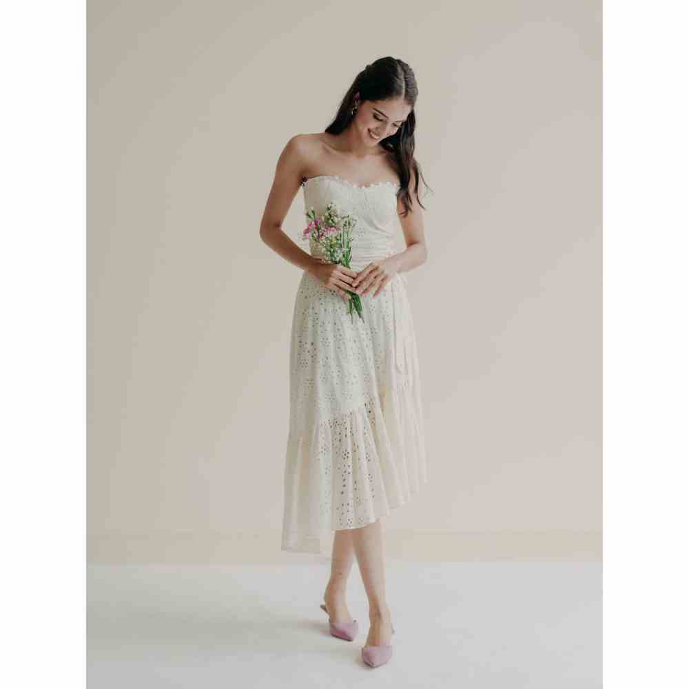 Old Marigold Ophelia Corset Midi Dress with Belt (Set of 2)