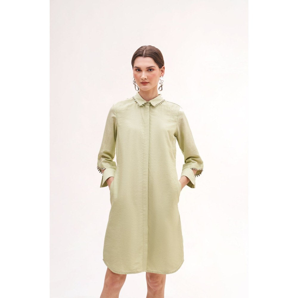 Our Love Mood Sea Salt Chanderi Dress
