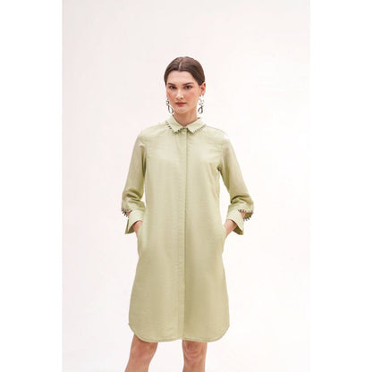 Our Love Mood Sea Salt Chanderi Dress
