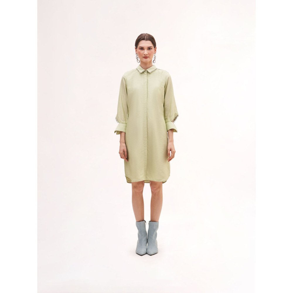 Our Love Mood Sea Salt Chanderi Dress