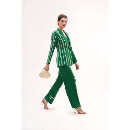 Our Love Jade Blazer With Trousers And Bralette (Set of 3)