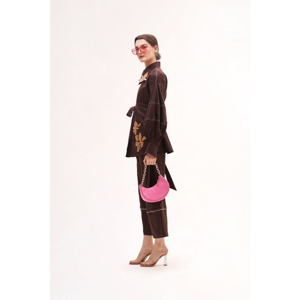 Our Love Bianca Applique Shirt With Trousers (Set of 3)