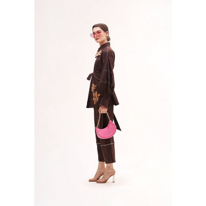 Our Love Bianca Applique Shirt With Trousers (Set of 3)