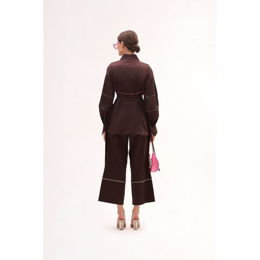 Our Love Bianca Applique Shirt With Trousers (Set of 3)