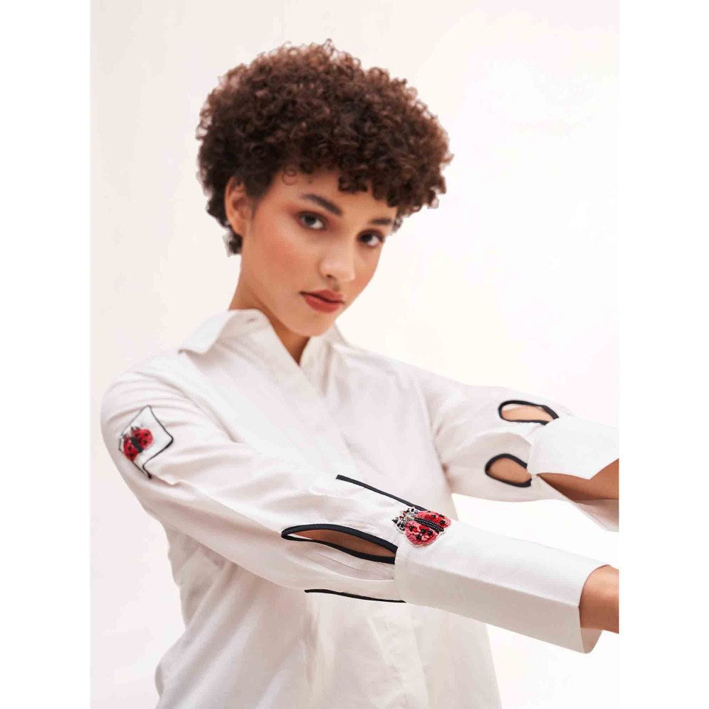 Our Love Bug Shirt With Bug Embroidery