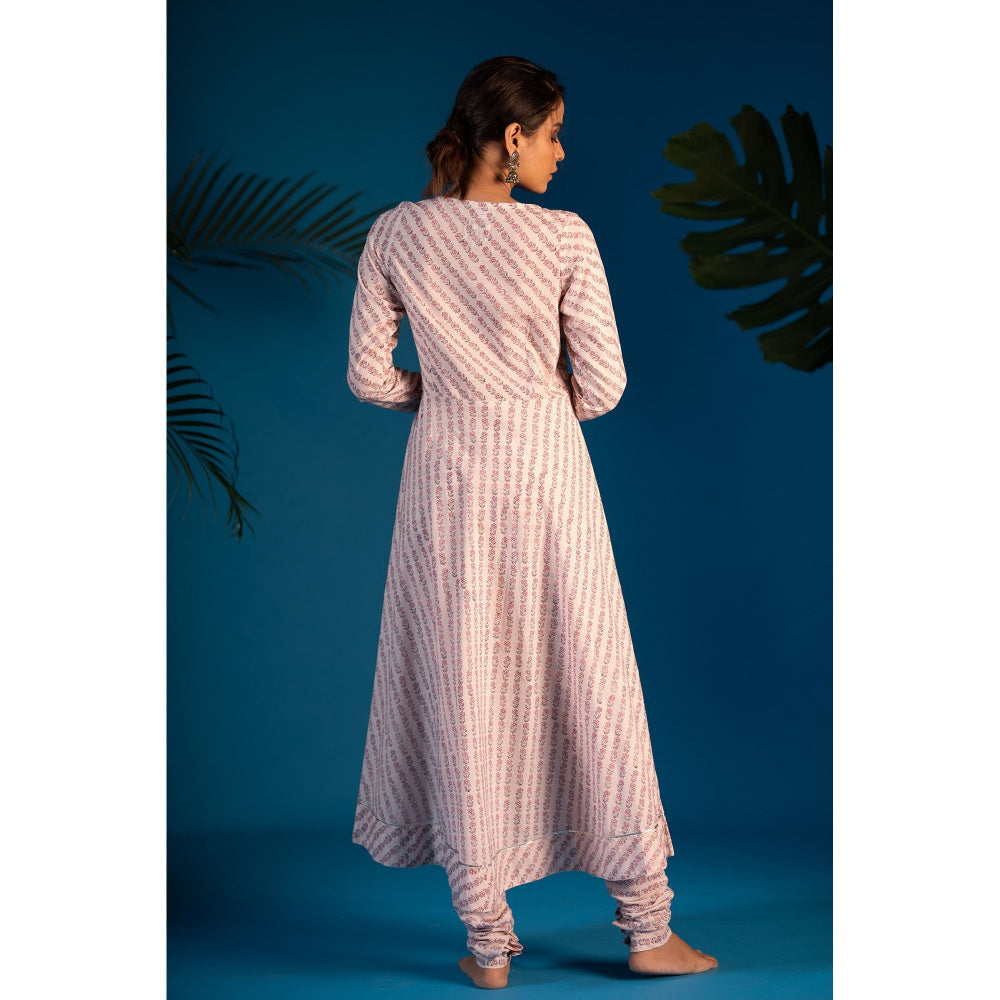 PANTS AND PAJAMAS Pink Neeta Sequined Dupatta