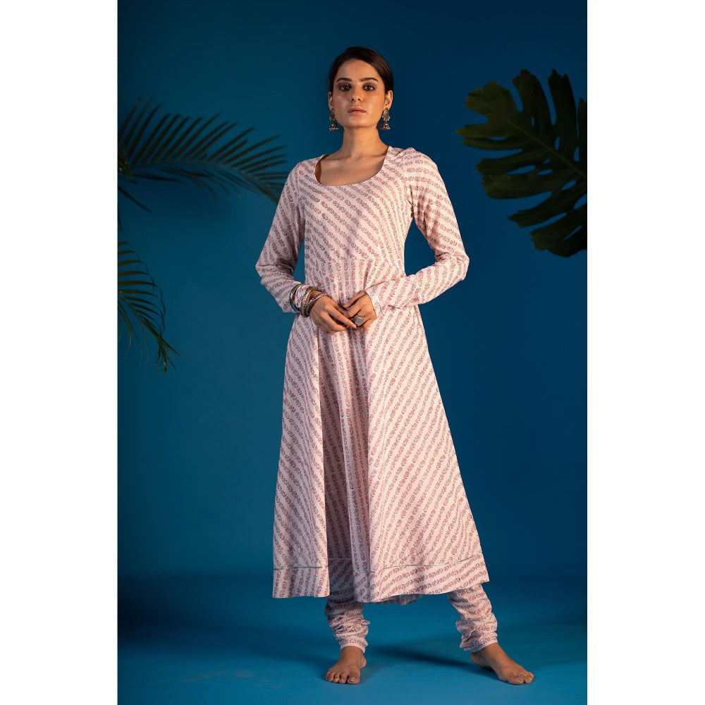 PANTS AND PAJAMAS Pink Neeta Sequined Dupatta