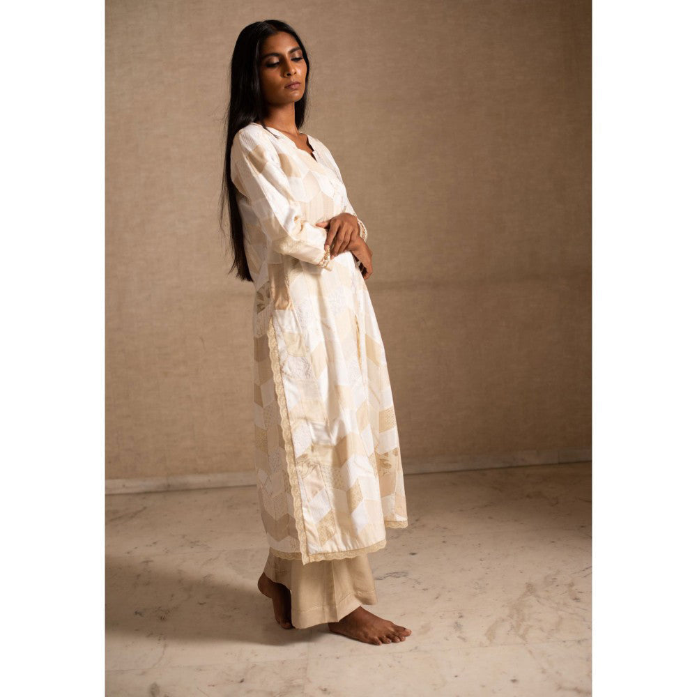 PRIYANKA RAAJIV Adia and Benaj Patchwork Kurta and Palazzos (Set of 2)