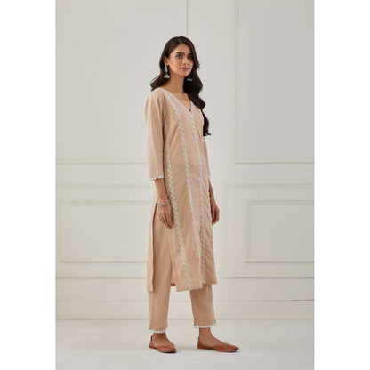 Priya Chaudhary Beige Pants
