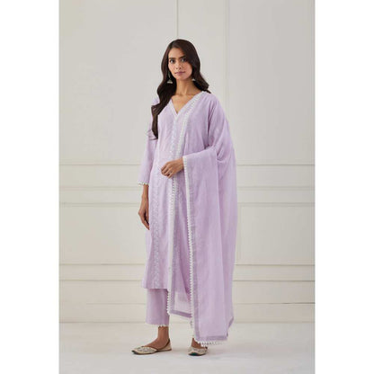 Priya Chaudhary Purple Embroidery Kurta