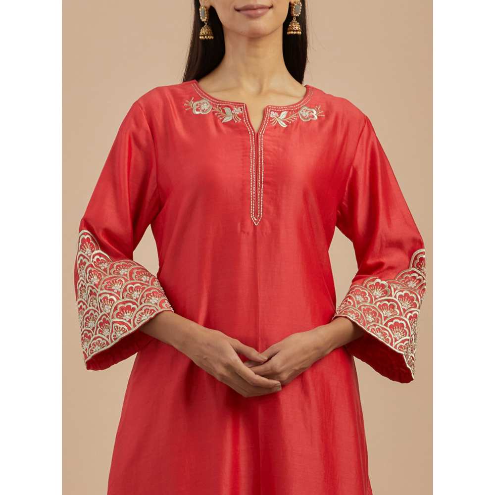 Priya Chaudhary Red Organza Dupatta