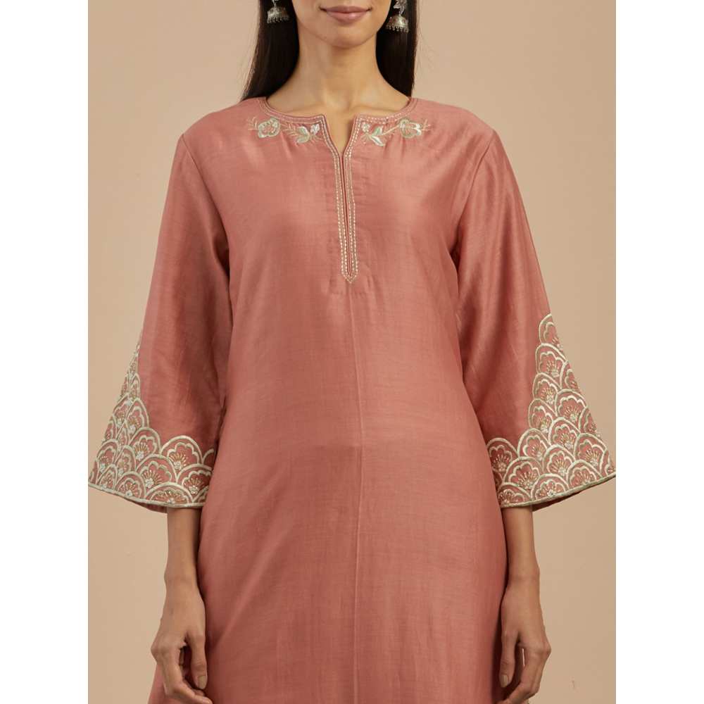Priya Chaudhary Dust Pink Organza Dupatta