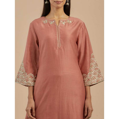 Priya Chaudhary Dust Pink Organza Dupatta
