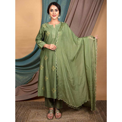 Priya Chaudhary Green Dupatta