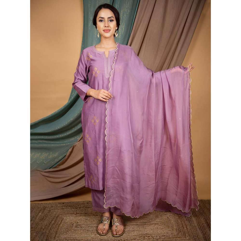 Priya Chaudhary Purple Dupatta
