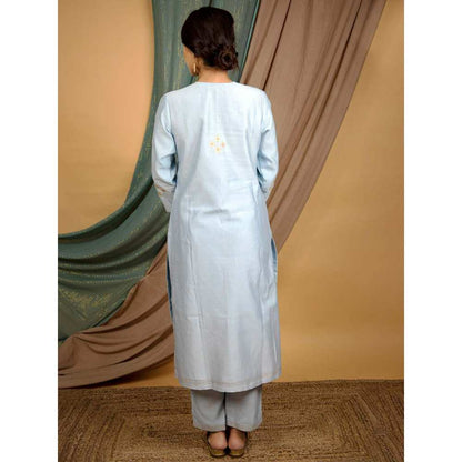 Priya Chaudhary Powder Blue Dupatta