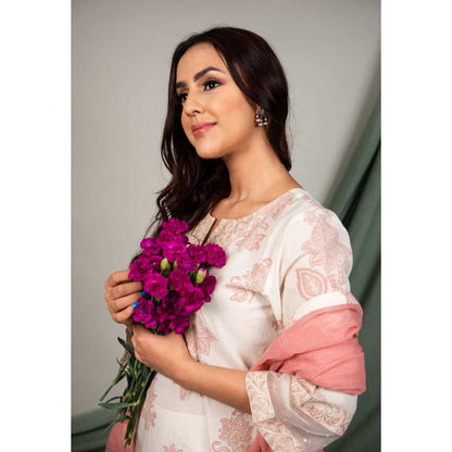 Priya Chaudhary Brown Kurta (Set of 2)