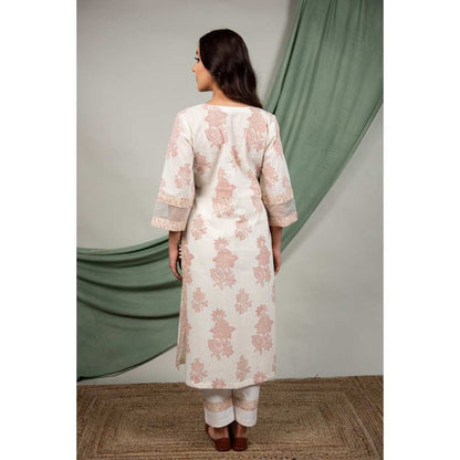 Priya Chaudhary Brown Kurta (Set of 3)