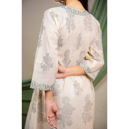 Priya Chaudhary Grey Kurtas (Set of 2)