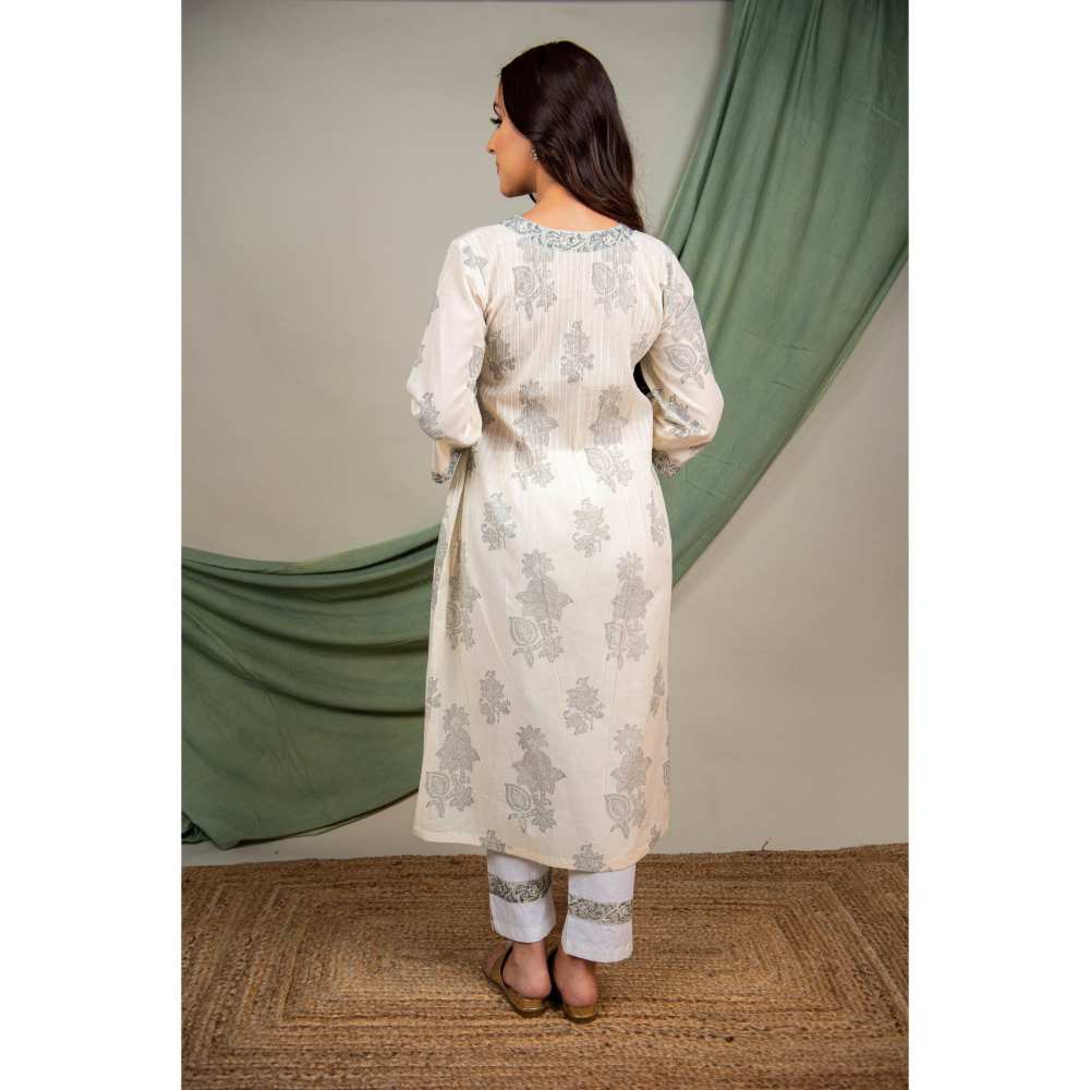 Priya Chaudhary Grey Kurtas (Set of 3)