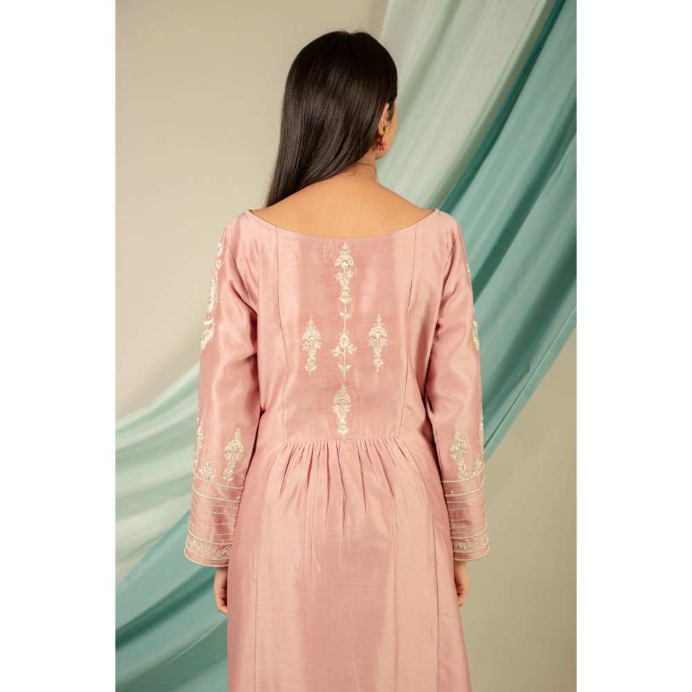 Priya Chaudhary Old Rose Kurtas (Set of 2)