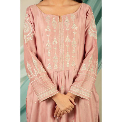 Priya Chaudhary Old Rose Kurtas (Set of 2)
