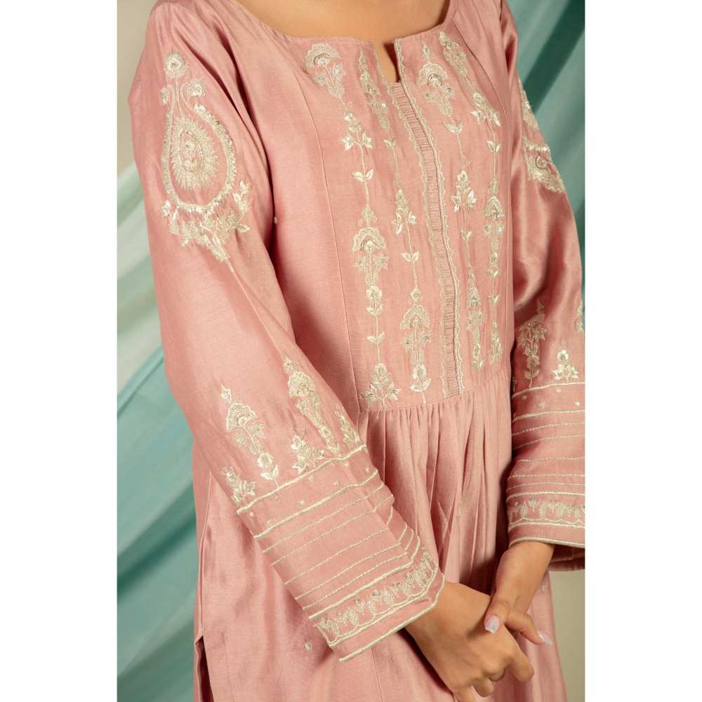 Priya Chaudhary Old Rose Kurtas (Set of 2)