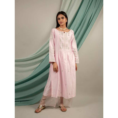 Priya Chaudhary Light Pink Kurtas (Set of 2)