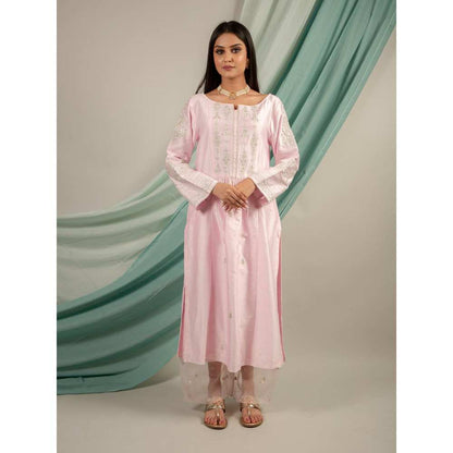 Priya Chaudhary Light Pink Kurtas (Set of 2)