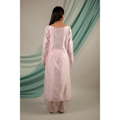 Priya Chaudhary Light Pink Kurtas (Set of 2)